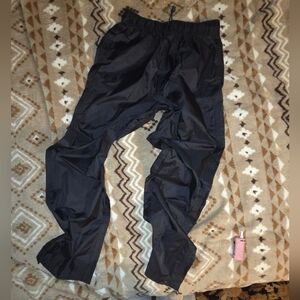 RedHead Black Elastic Waist Rain Pants Size Small